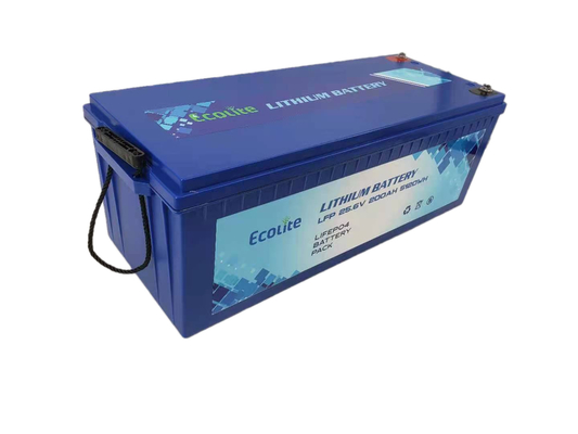 24V 200Ah LiFePO4 Lithiumbatterij Diepe cyclus Voor RV Caravan Boat Homes Outdoor
