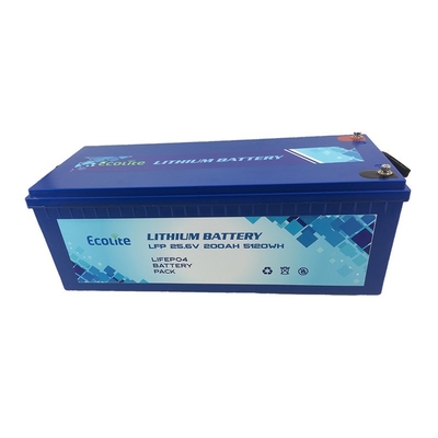 M8 Terminaltype LiFePO4 Lithiumbatterij ECOLTO-24200 IP65 Bescherming van de behuizing