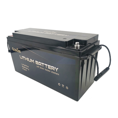 Hoge dichtheid snelle oplaadduur PO4 Lithiumbatterij 25.6V 100Ah 2560Wh