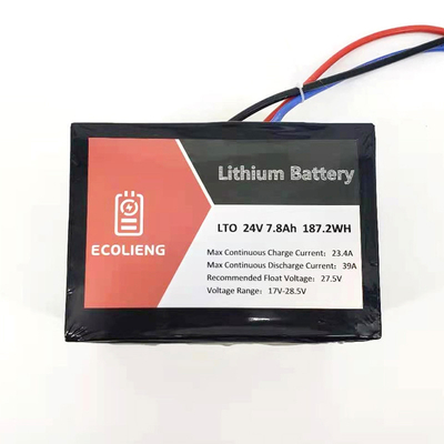 ECOLTO-T2407 LTO-accu 24V 7,8Ah Lithium Titanat LTO-accu