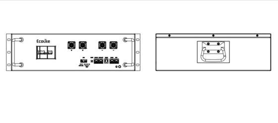 51,2 V 100 A lithium-ijzerfosfaat energieopslagsysteem containerbatterij