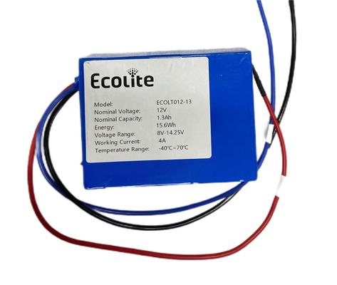 Aanpasbare LTO-batterij 12V 1.3Ah Lithium Titanat LTO-batterijen