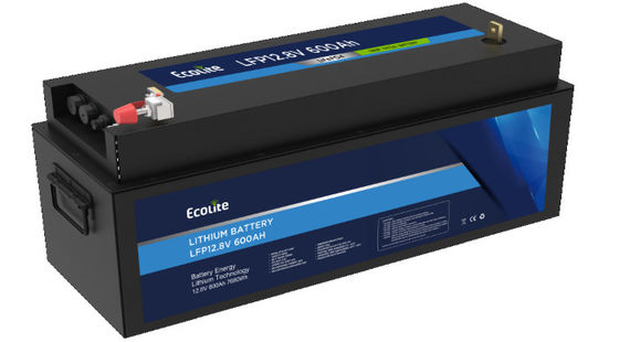 quality Boot Marine Hoge dichtheid lithium-ijzerfosfaat batterij 12,8 V 600 Ah LiFePO4 batterij factory