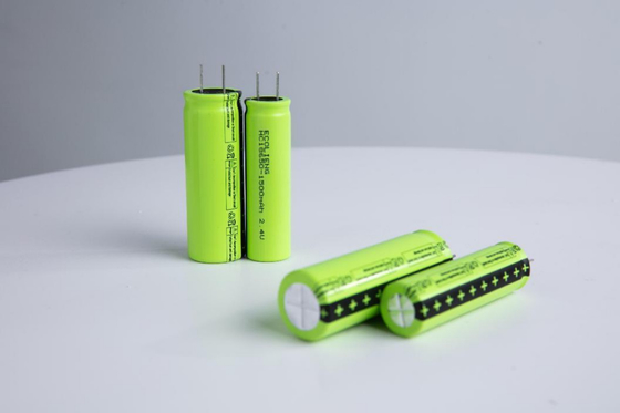 18650 Lithium Ion LTO batterijcel 2.4V 1500mAh met een hoge levensduur