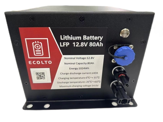12V 80Ah LiFePO4 Solar Street Light Battery Geïntegreerd BMS En MPPT
