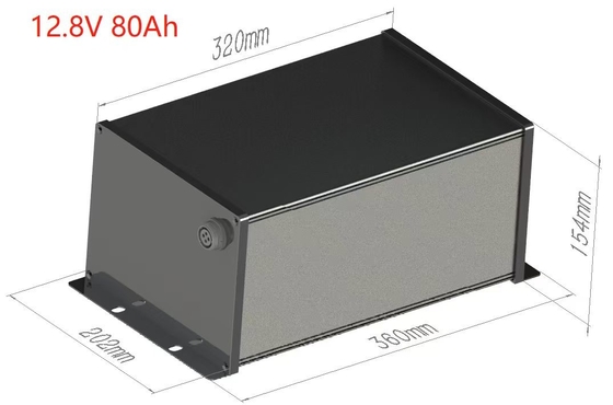 12V 80Ah LiFePO4 Solar Street Light Battery Geïntegreerd BMS En MPPT