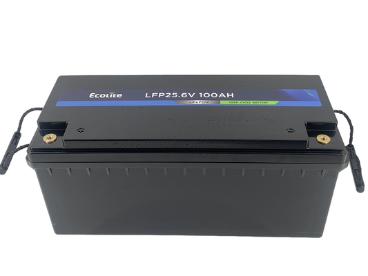 25.6V 100Ah LFP LifePO4 Lithiumbatterijpakket voor huishoudelijk zonnestelsel