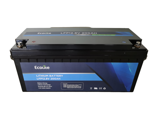 Ecolite 4000+Deep Cycle LifePO4 Lithiumbatterij met BMS 12.8V 200Ah LFP-batterijpakket