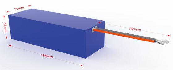 24V 2,6Ah Lithium Titanate LTO-batterijpakket voor zonne-trackingsystemen Integreer BMS