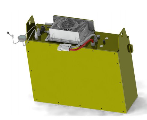 Anderson Plug Vorklift Lithiumbatterij 25.6V 150Ah Voor Vorklift Voertuig Met BMS Metalen Doos