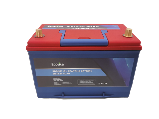 OEM / ODM vervaardigde SIB 12.2V 60Ah natrium-ion startbatterij voor auto's