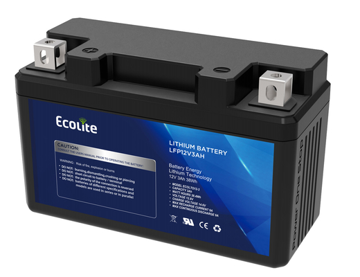 Lichte 12,8V lithium ijzer Motorfiets startbatterij geïntegreerde BMS