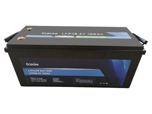 Ecolite Aanpassing 38.4V 100Ah LiFePO4 Lithiumbatterij Voor RV Caravan Backup Power