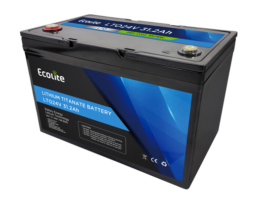 Ecolite lange levensduur>10000 24V 31,2Ah Lithium Titanate LTO batterijpakket